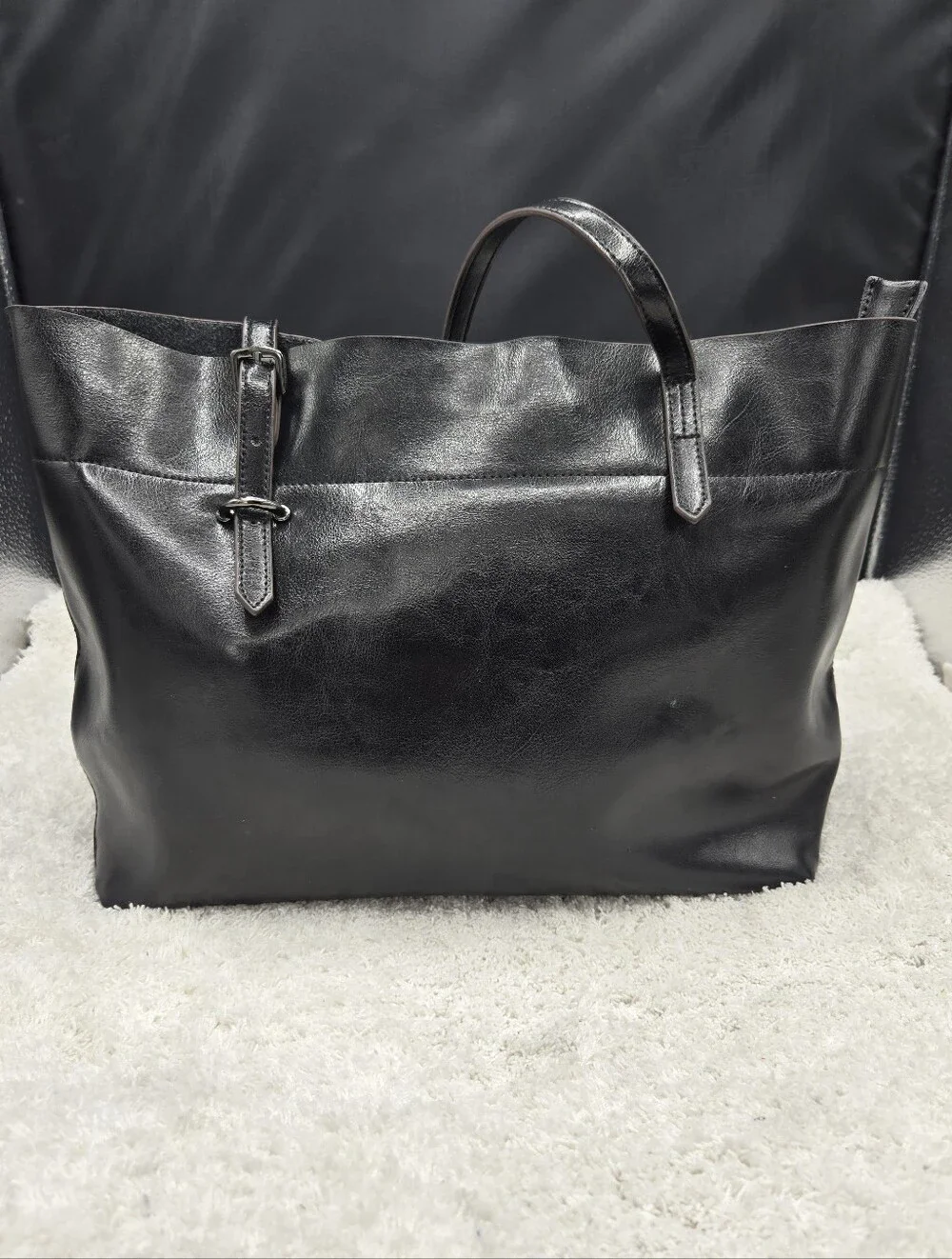 Kattee Vintage Genuine Leather Tote Shoulder Bag for Women Satchel Handbag